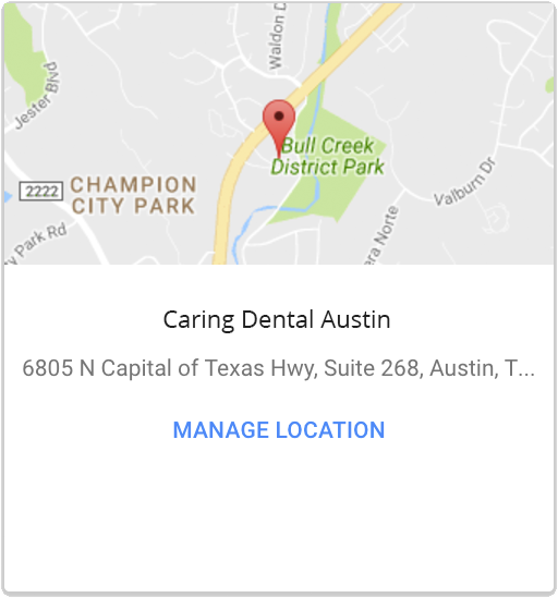 Google Map Example for Dental Office in Austin