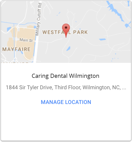Google Map Example for Dental Office in Wilmington