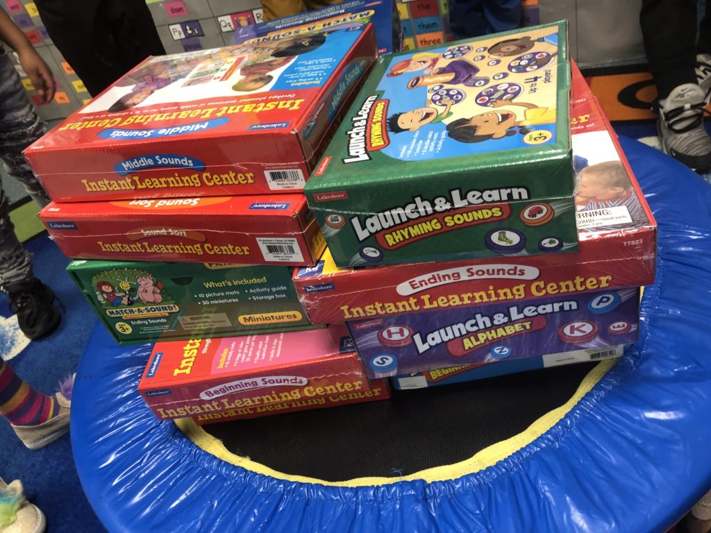Doctor.com donated $600 to purchase games that help develop phonemic awareness.