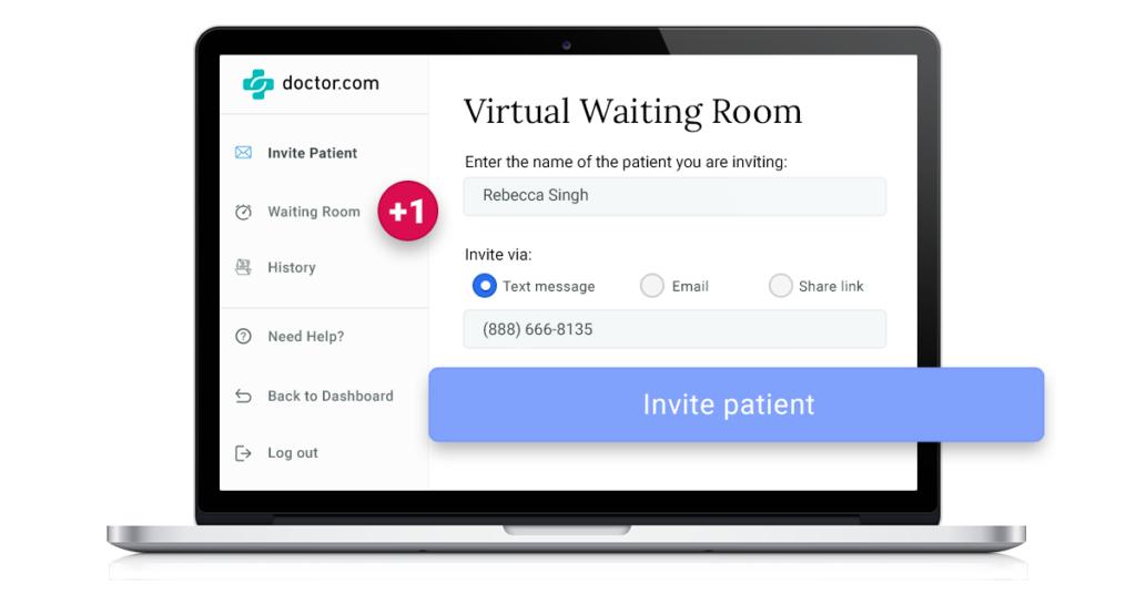virtual waiting room invite